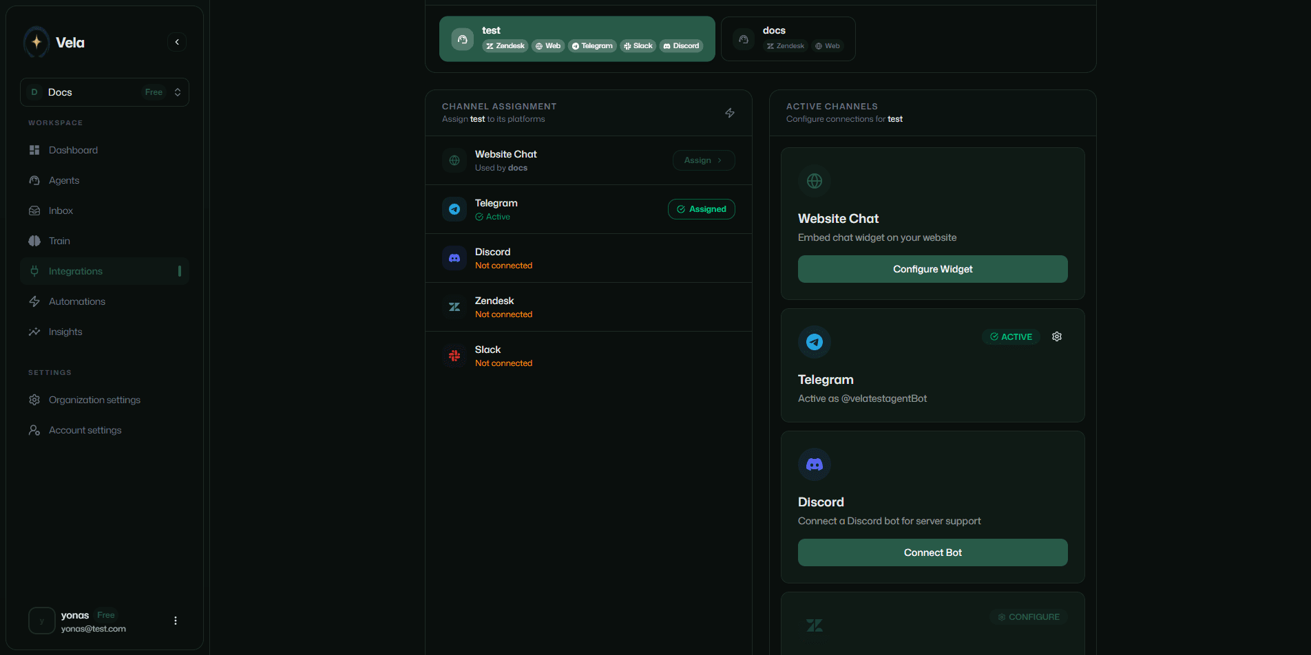 Discord bot connect