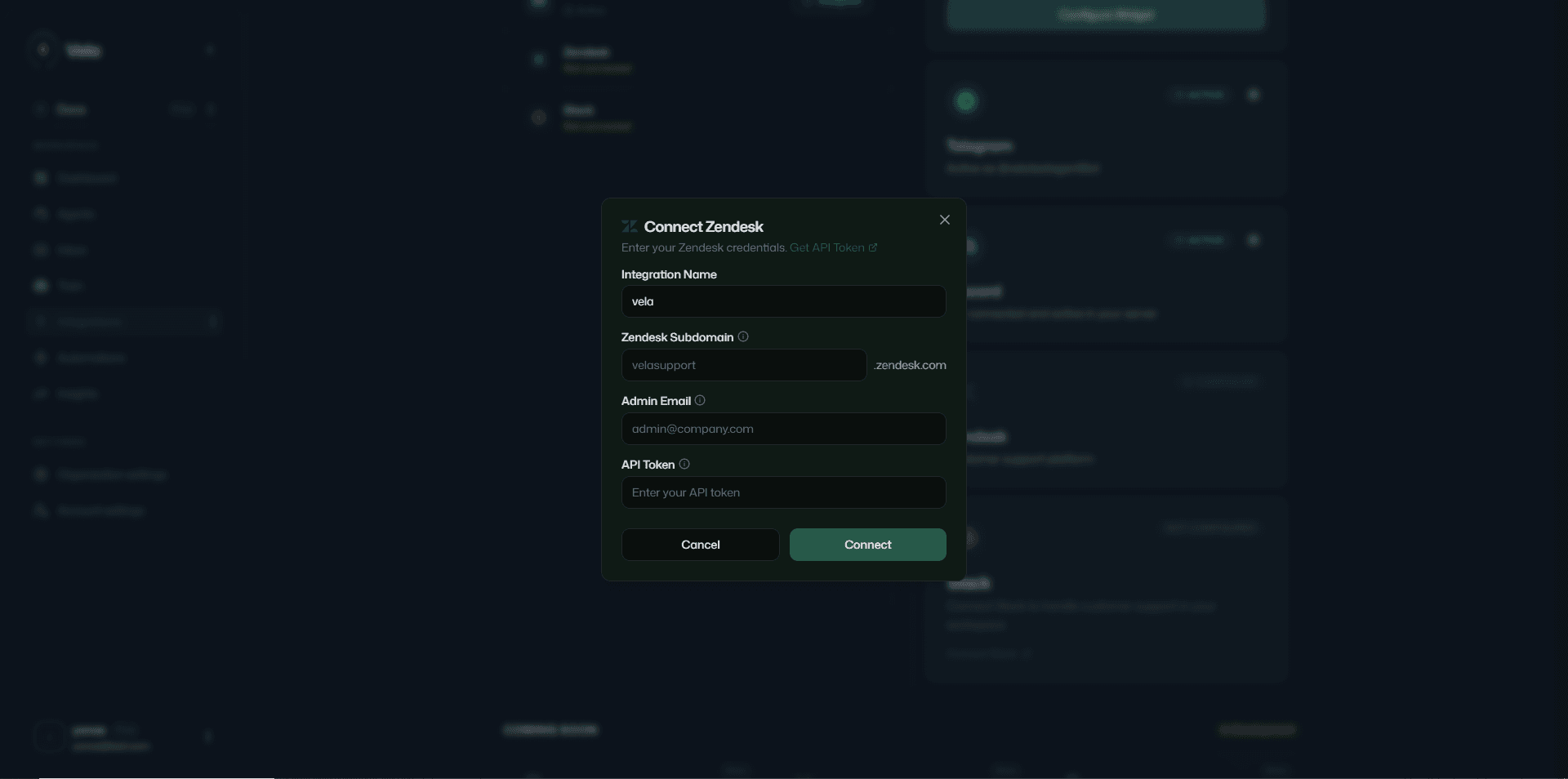 Zendesk setup